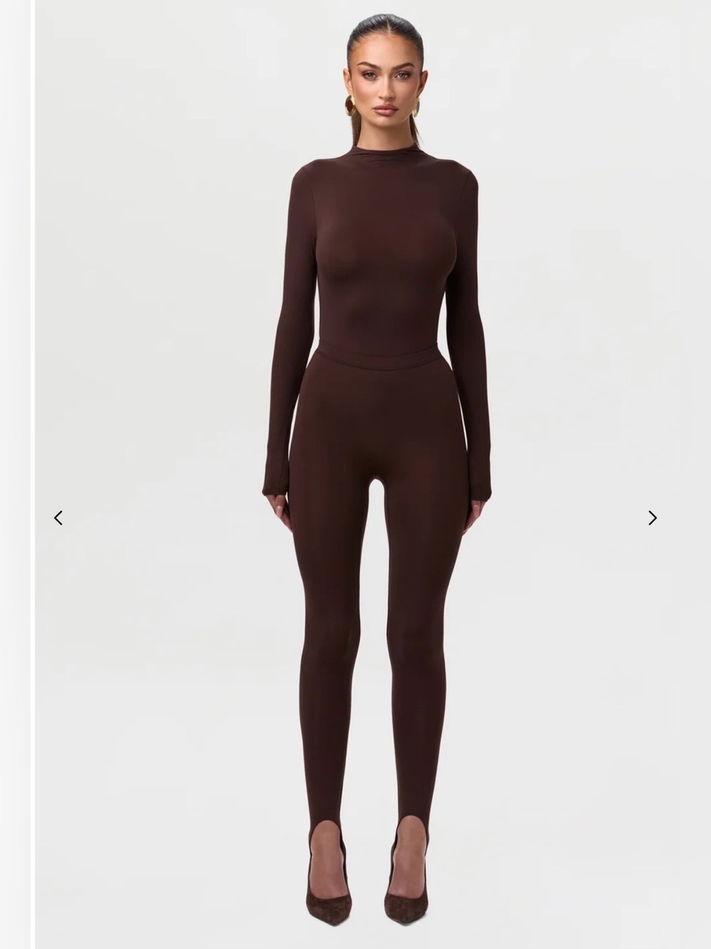 Naked Wardrobe Naked Stirrup Legging Dark Chocolate
